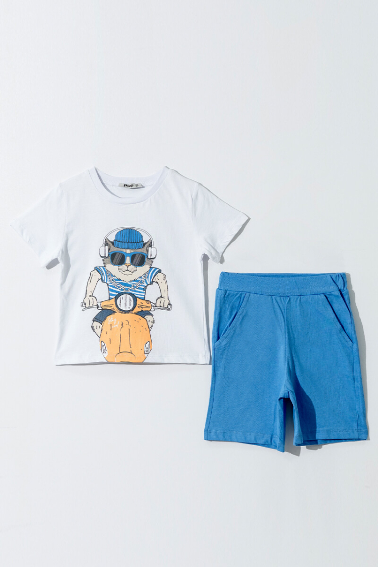 Wholesale Boys 2-Pieces T-shirt and Short Set 2-5Y -  - Globality Store - Kids Baby Clothes Wholesale