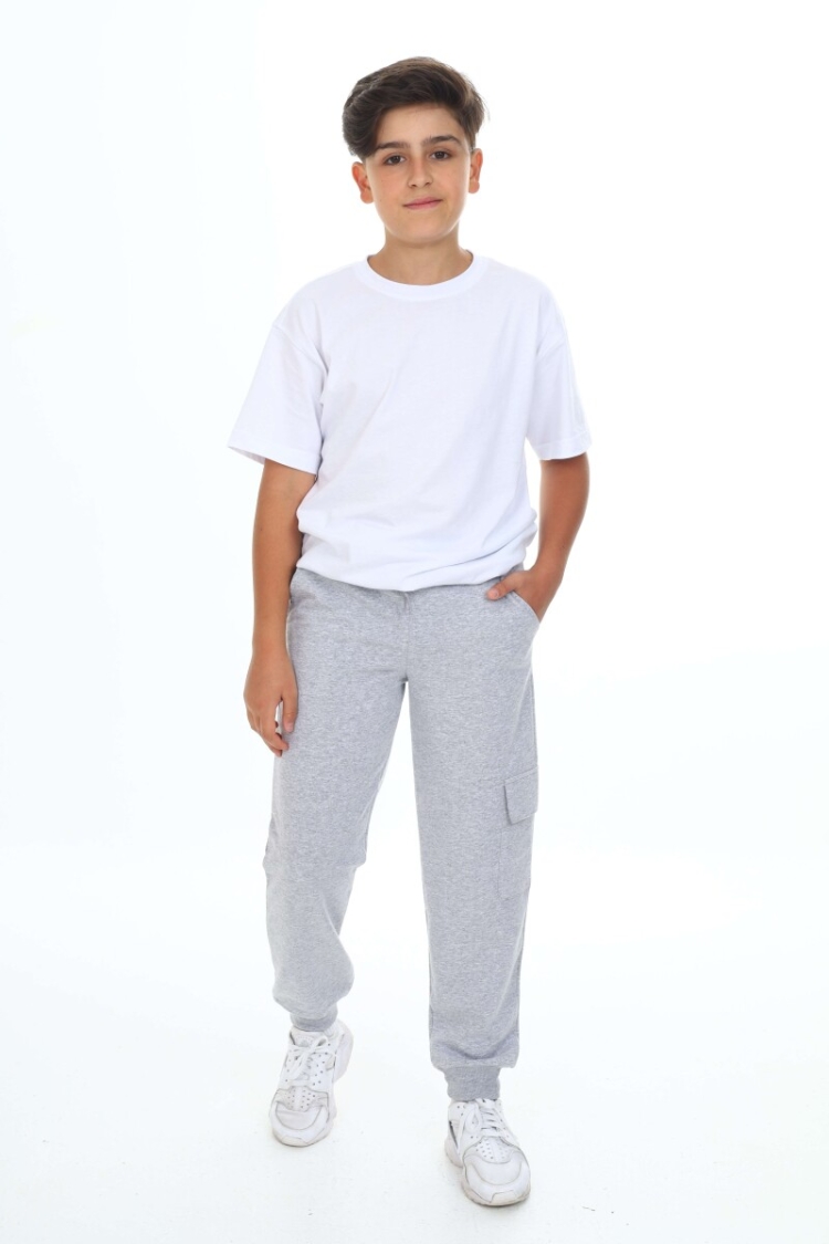 Wholesale Boys' Basic Sweatpants 11-14Y - Nickel - Globality Store - Kids Baby Clothes Wholesale