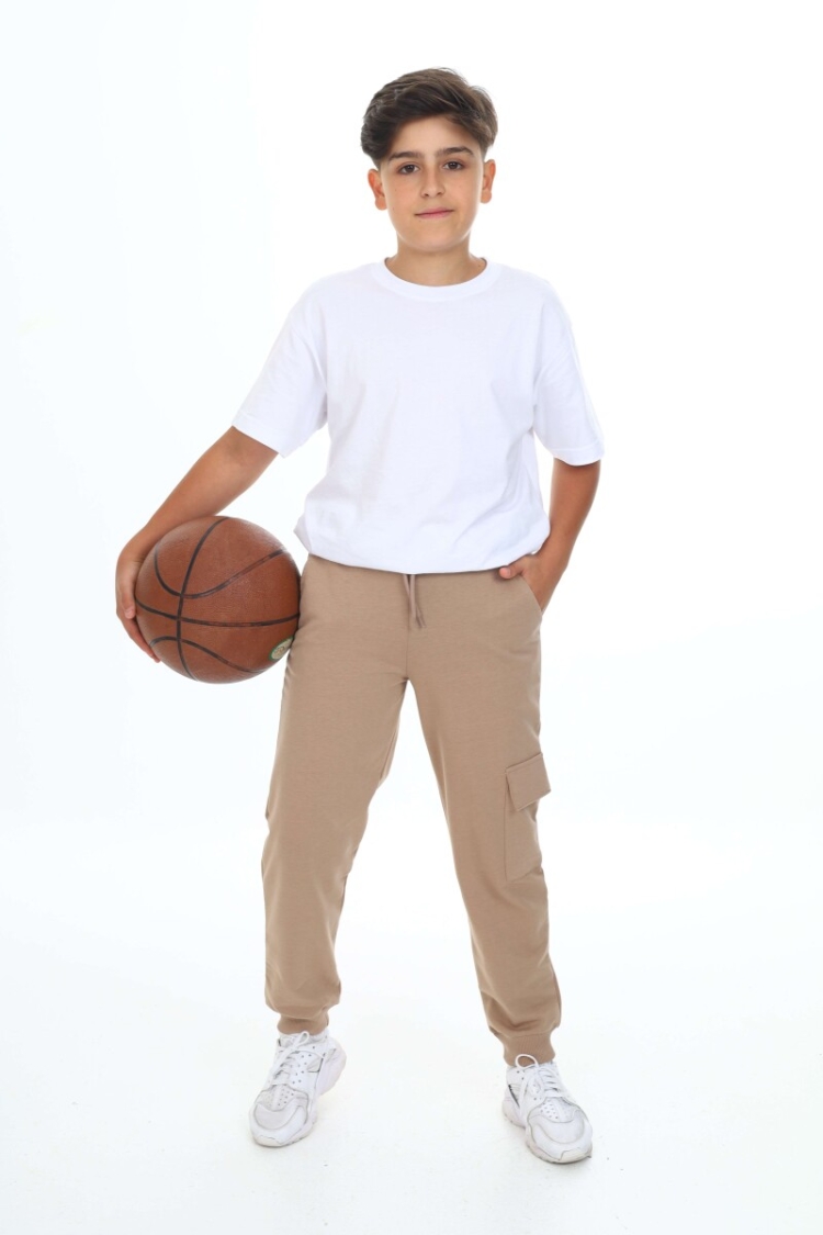 Wholesale Boys' Basic Sweatpants 11-14Y - Nickel - Globality Store - Kids Baby Clothes Wholesale