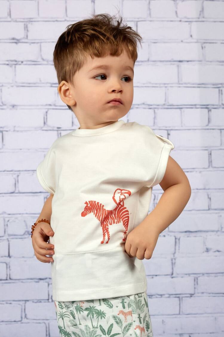 Wholesale Boys Patterned T-shirt 2-7Y - Zeyland - Globality Store - Kids Baby Clothes Wholesale