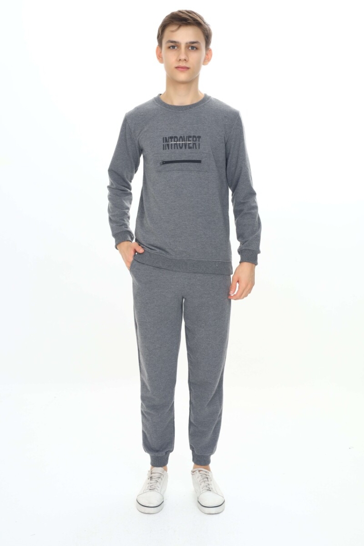 Wholesale Boys Tracksuit Set 3-6Y - Nickel - Globality Store - Kids Baby Clothes Wholesale