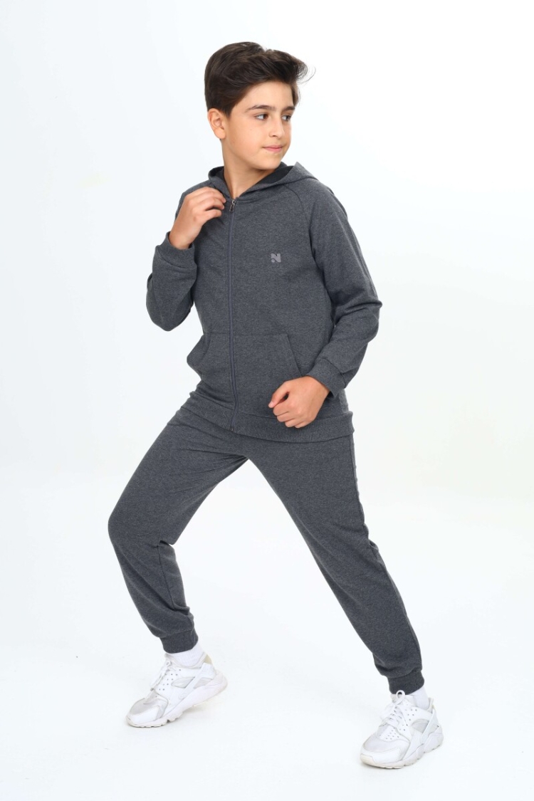 Wholesale Boy's Tracksuit Set 7-10Y - Nickel - Globality Store - Kids Baby Clothes Wholesale