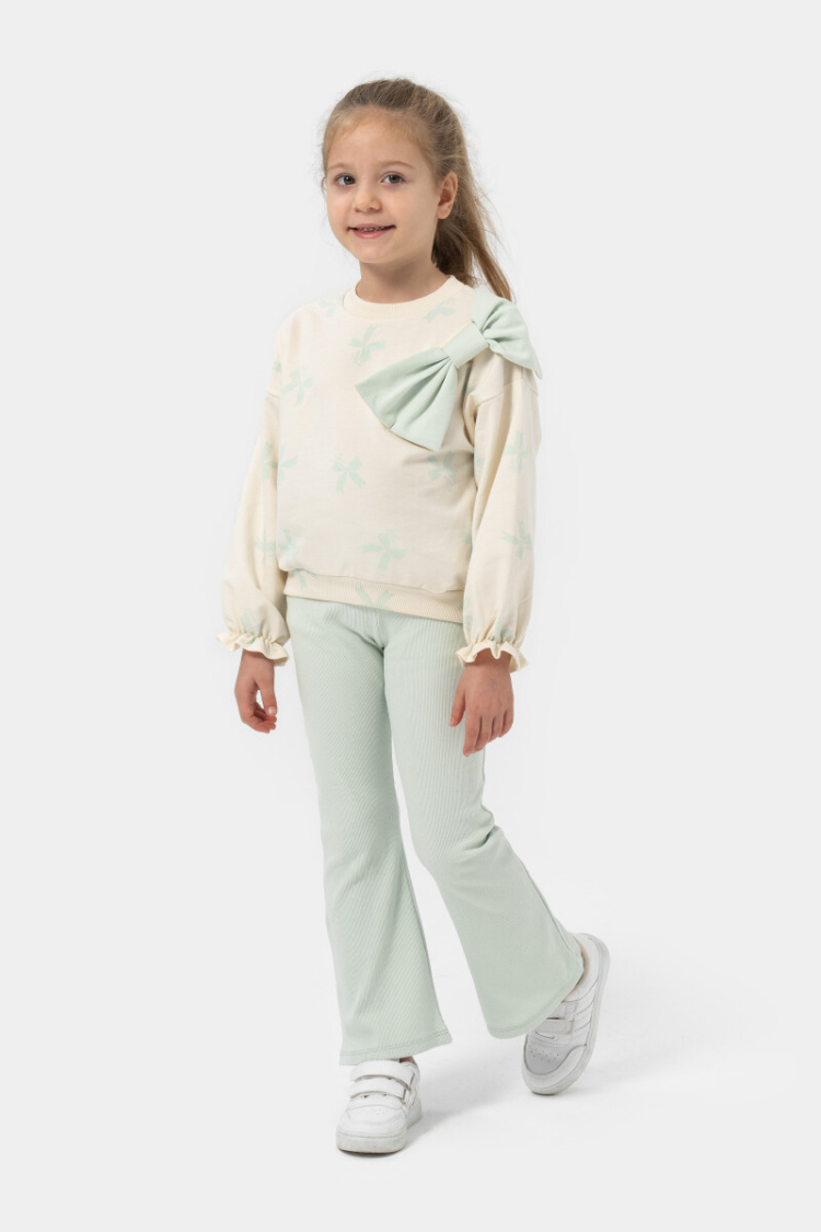 Wholesale Girls 2-Piece Set With Pants 4-7Y - Bupper Kids - Globality Store - Kids Baby Clothes Wholesale
