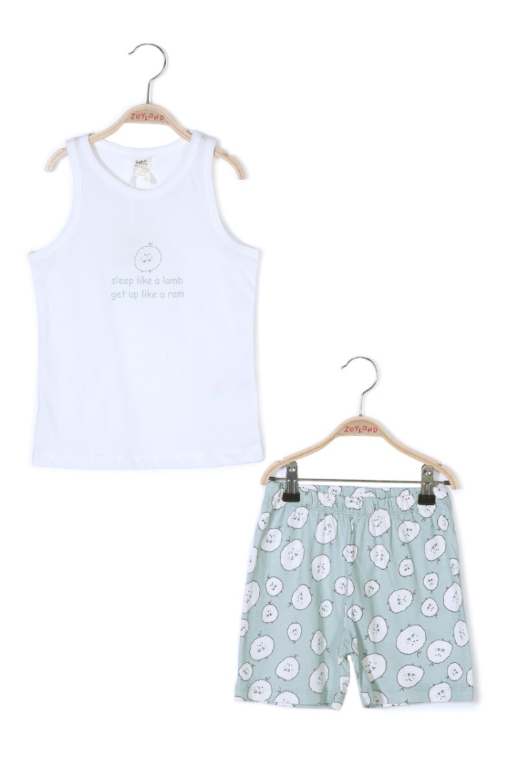 Wholesale Girls Athlete and Shorts Pajamas Set 3-12Y - Zeyland - Globality Store - Kids Baby Clothes Wholesale
