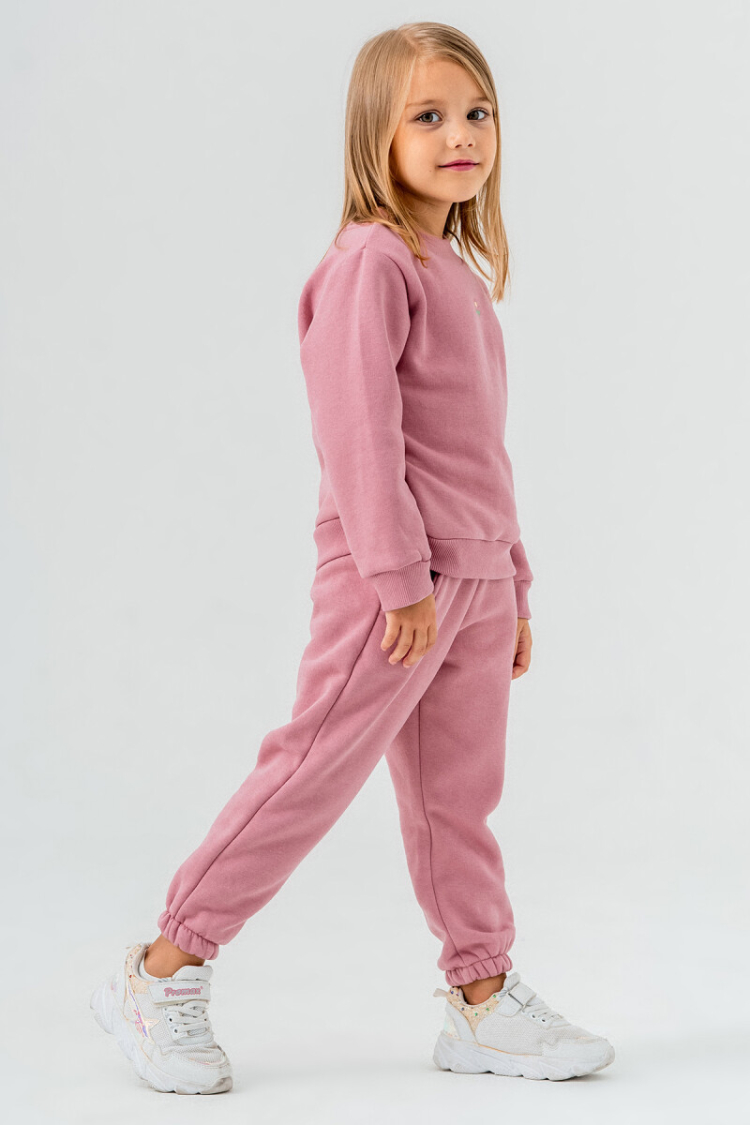 Wholesale Girl's Basic Tracksuit Set with Flower Detail 2-5Y - Tuffy - Globality Store - Kids Baby Clothes Wholesale