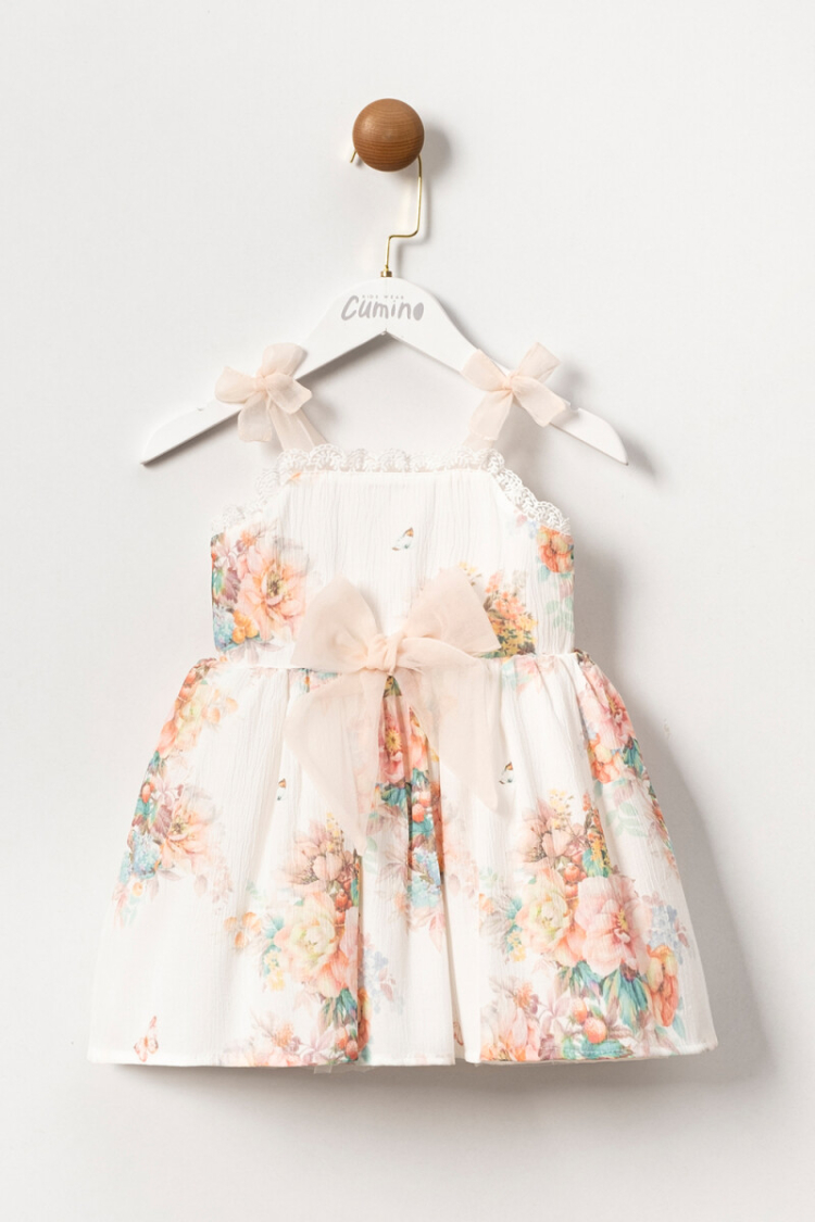 Wholesale Girls Flowery Dress 2-5Y - Cumino - Globality Store - Kids Baby Clothes Wholesale