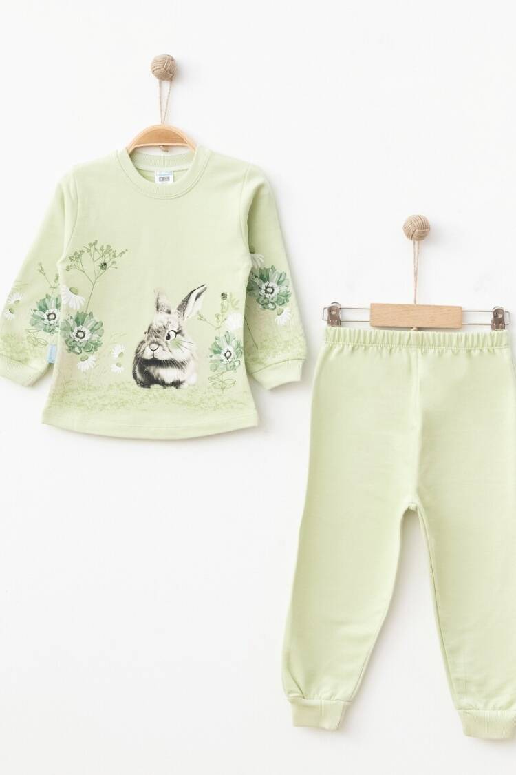 Wholesale Girls Patterned Tracksuit Set 2-4Y - Hoppidik - Globality Store - Kids Baby Clothes Wholesale