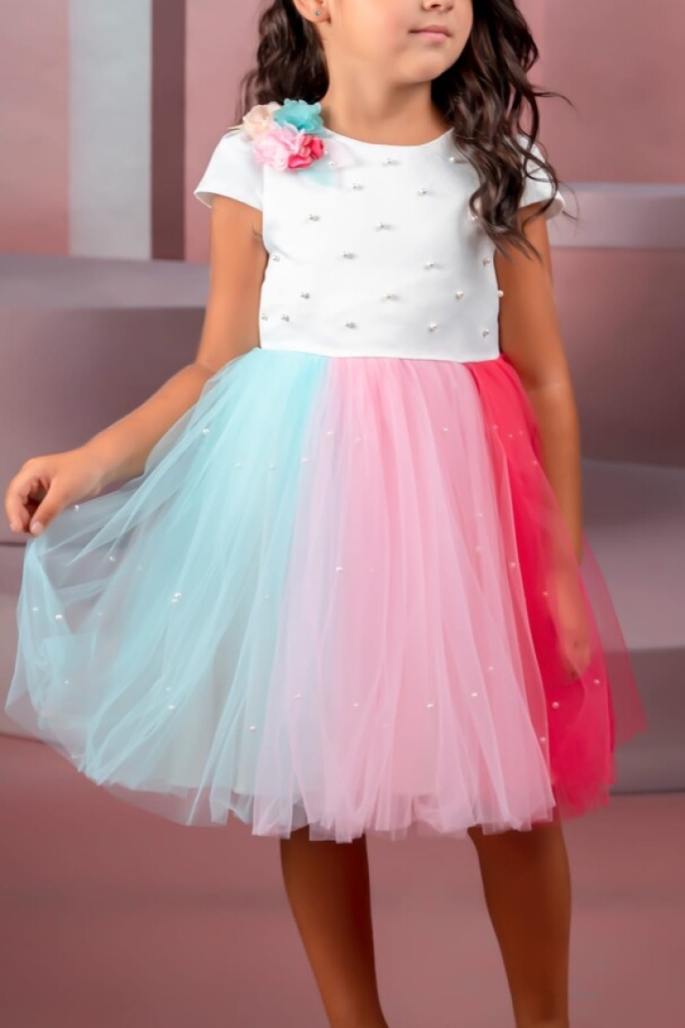 Wholesale Girls Unicorn Tulle Dress 3-6Y -  - Globality Store - Kids Baby Clothes Wholesale