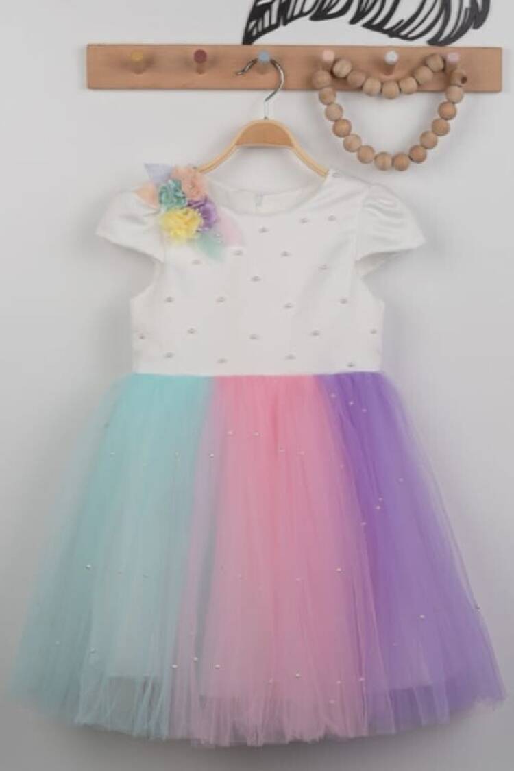 Wholesale Girls Unicorn Tulle Dress 3-6Y -  - Globality Store - Kids Baby Clothes Wholesale