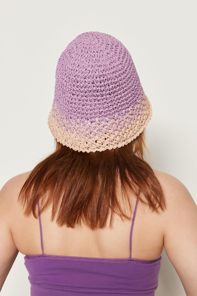 Hand Knitted Straw Hat