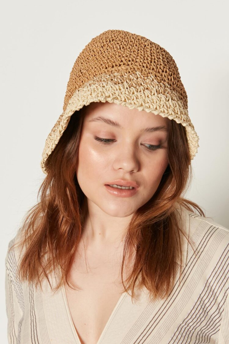 Hand Knitted Straw Hat - Brand: Axesoire - Women's Clothing Wholesale - Globality Store