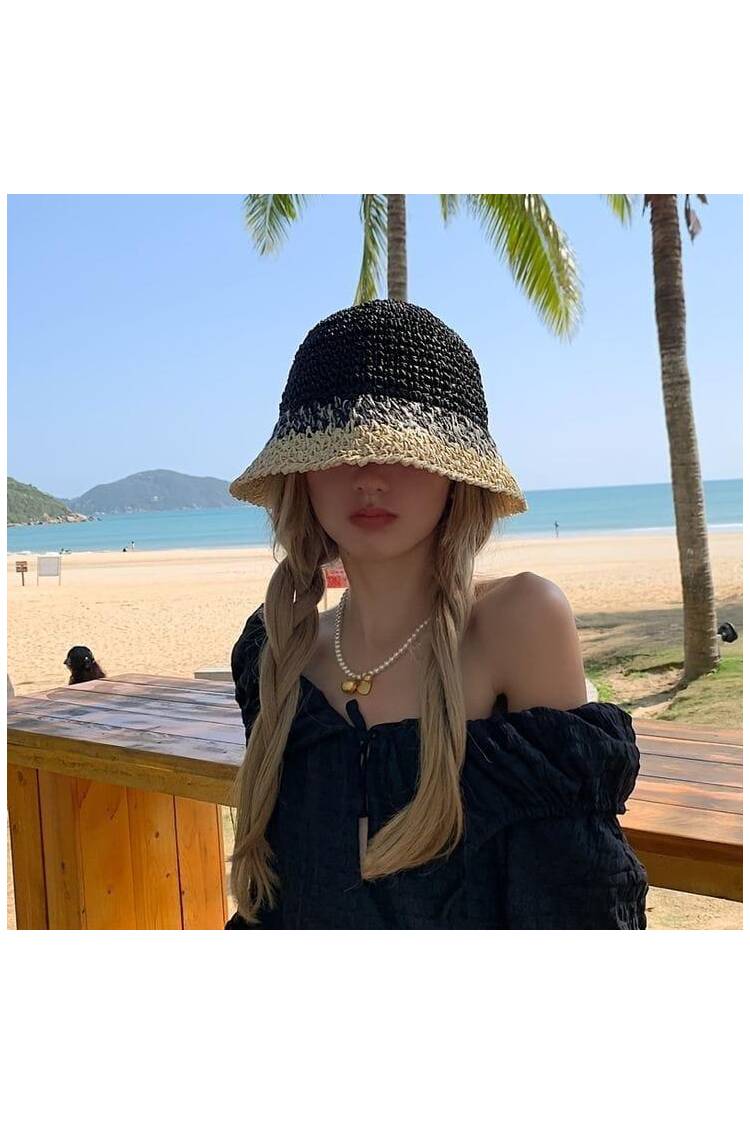 Hand Knitted Straw Hat - Brand: Axesoire - Women's Clothing Wholesale - Globality Store
