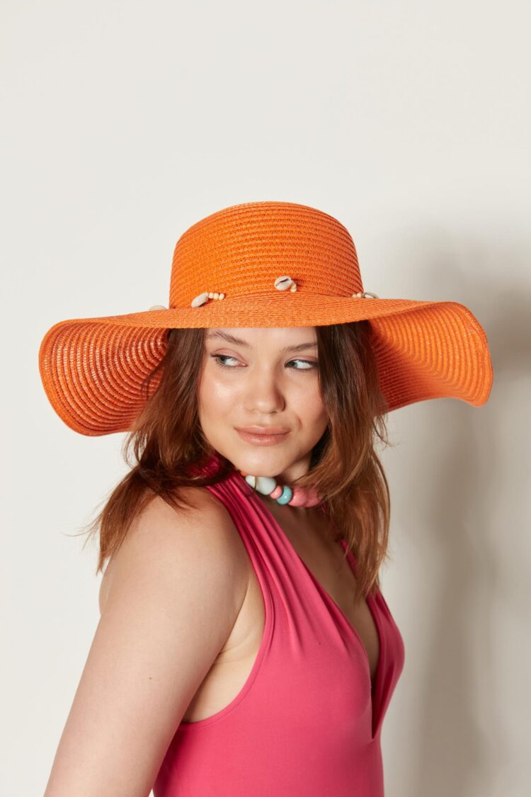 Conch Wide Straw Hat - Brand: Axesoire - Women & Kids, Baby Clothes Wholesale - Globality Store