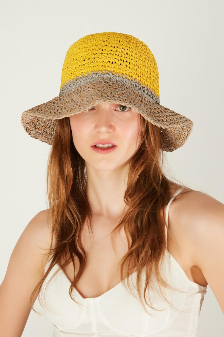 Hand Knitted Straw Hat - Brand: Axesoire - Women's Clothing Wholesale - Globality Store
