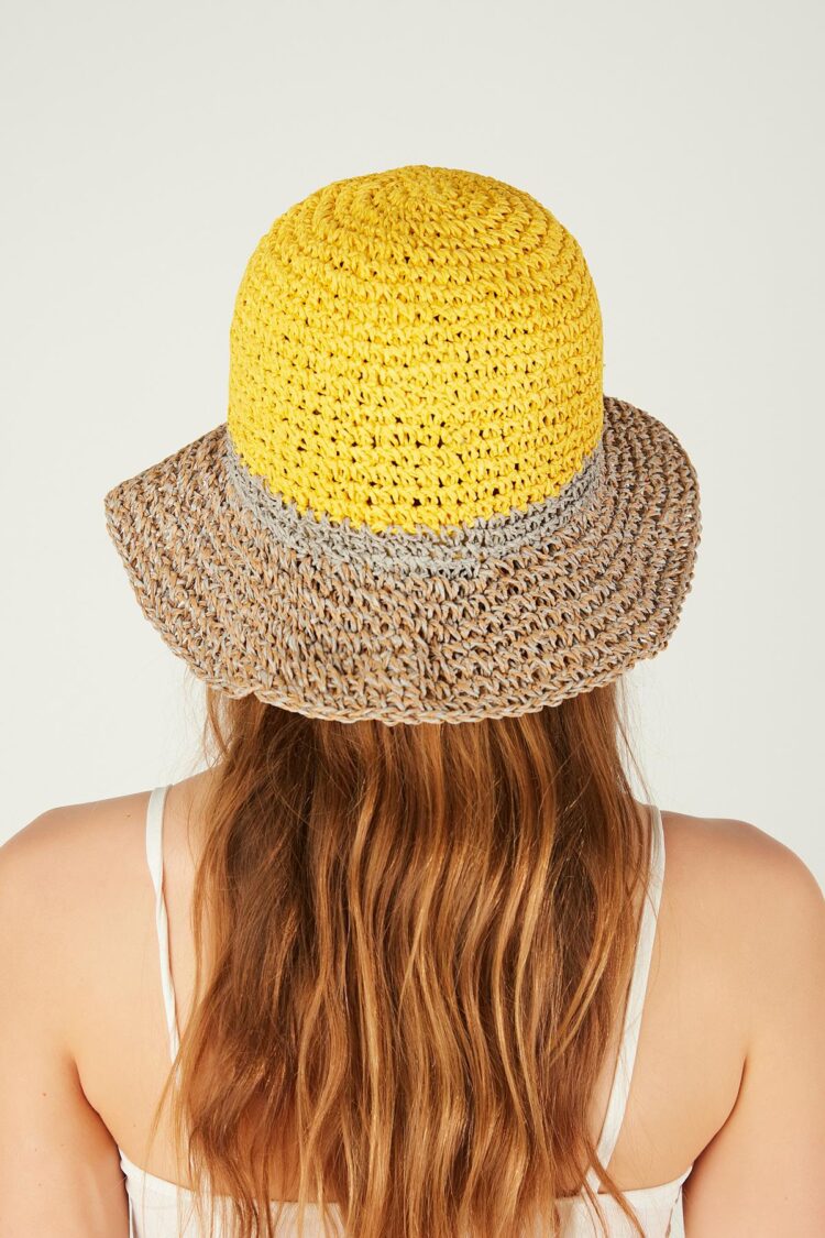 Hand Knitted Straw Hat