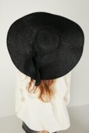 Belted Wide Straw Hat - Brand: Axesoire - Women's Clothing Wholesale - Globality Store