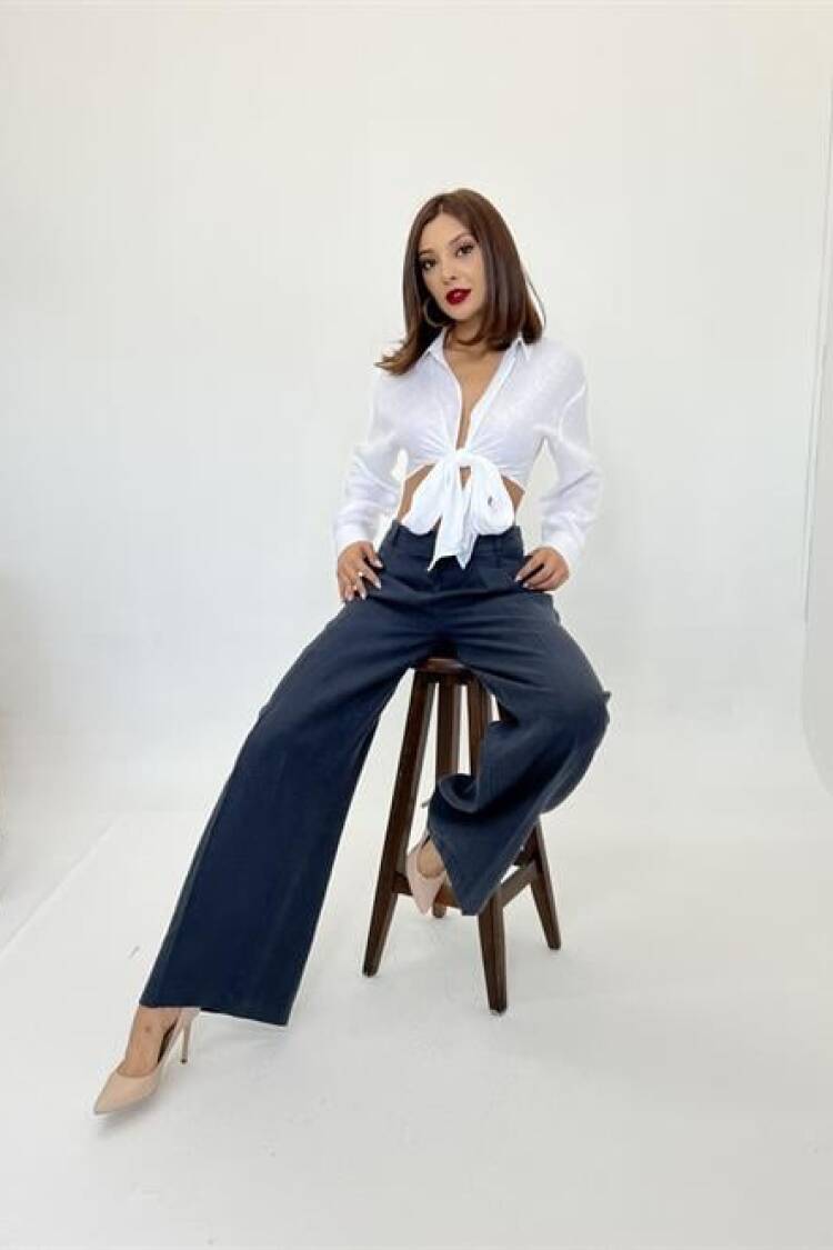 Pocket Detailed Trousers - Brand: Fame - Women's Clothing Wholesale - Globality Store