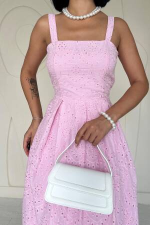 Embroidery Dress With Hangers