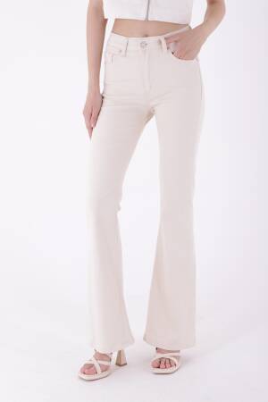 High Waisted Bell-bottom Skinny Jeans