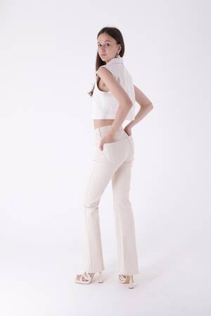 High Waisted Bell-bottom Skinny Jeans