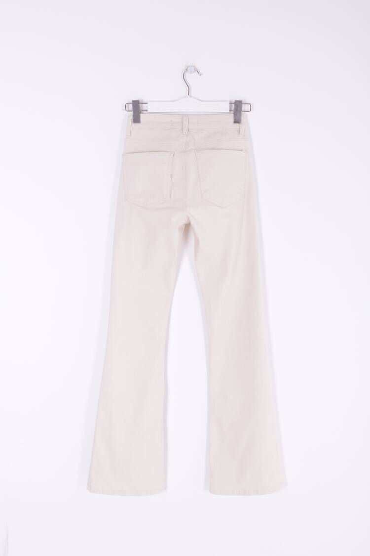 High Waisted Bell-bottom Skinny Jeans