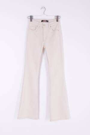 High Waisted Bell-bottom Skinny Jeans