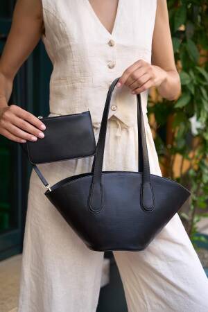 Leather Look Shopper Bag - Brand: Mina Fashion - Women's Clothing Wholesale - Globality Store