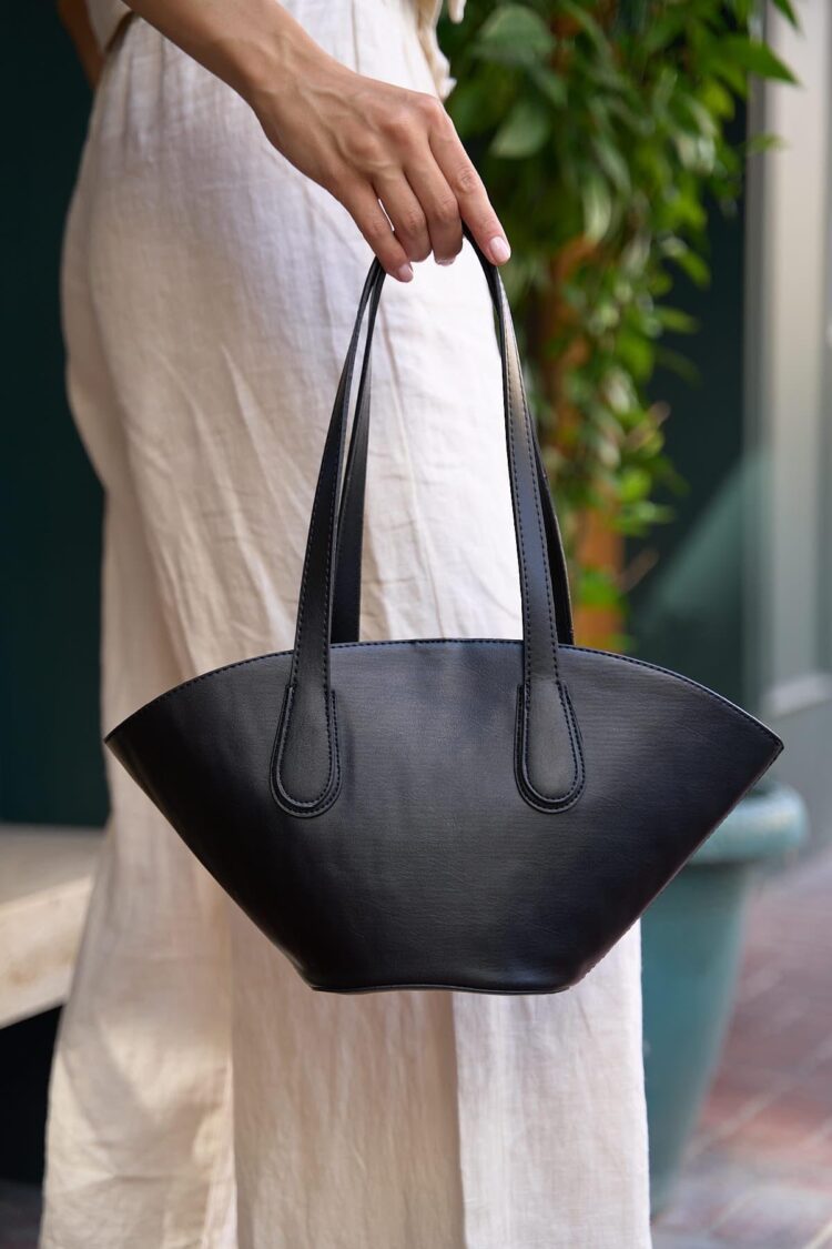 Leather Look Shopper Bag