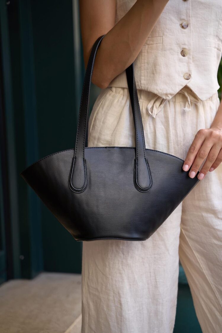 Leather Look Shopper Bag