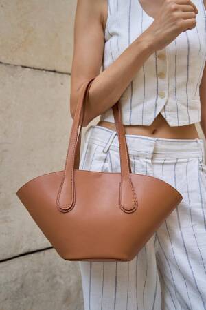 Leather Look Shopper Bag - Brand: Mina Fashion - Women's Clothing Wholesale - Globality Store