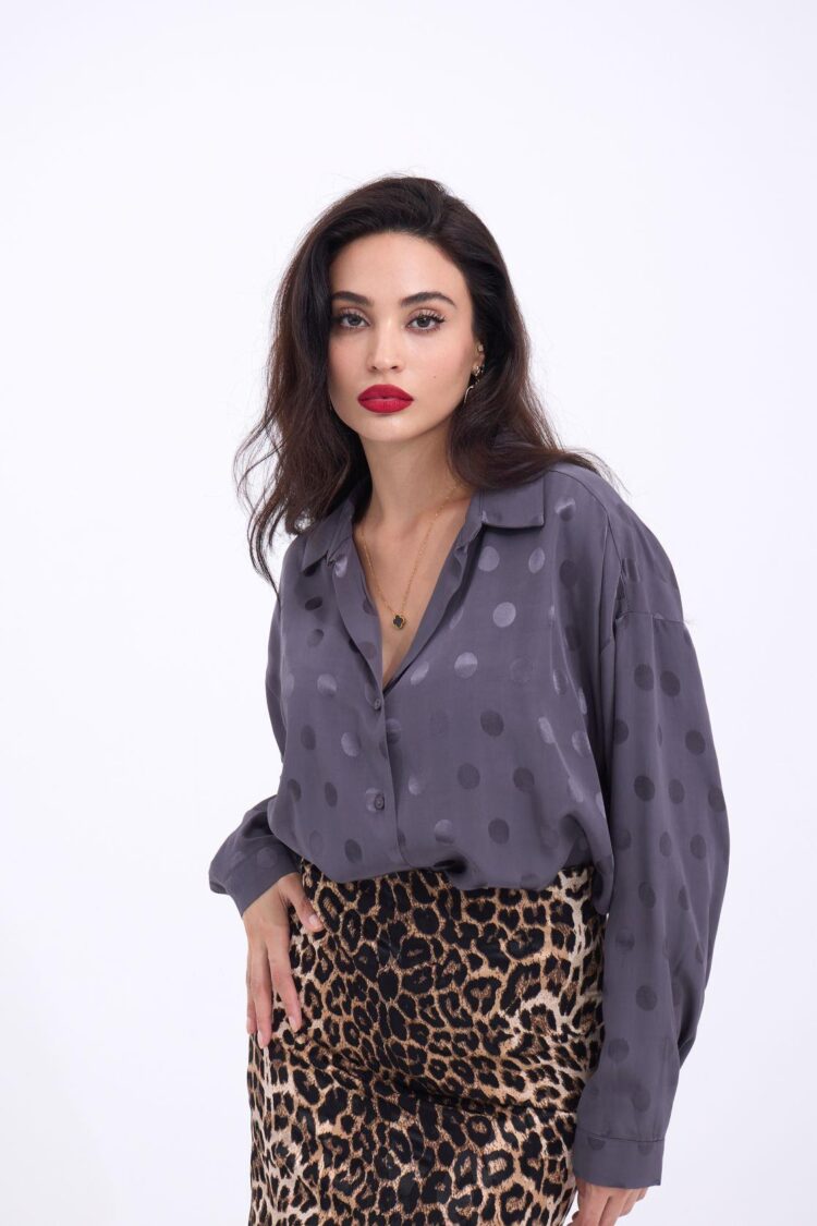 Patterned Shirt - Brand: Fame - Women's Clothing Wholesale - Globality Store