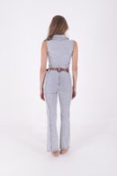 Sleeveless Zippered Denim Overalls With Cups - Brand: XLove - Women's Clothing Wholesale - Globality Store