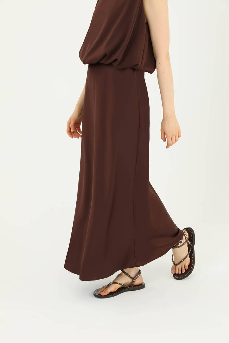 Women's Satin Long Skirt