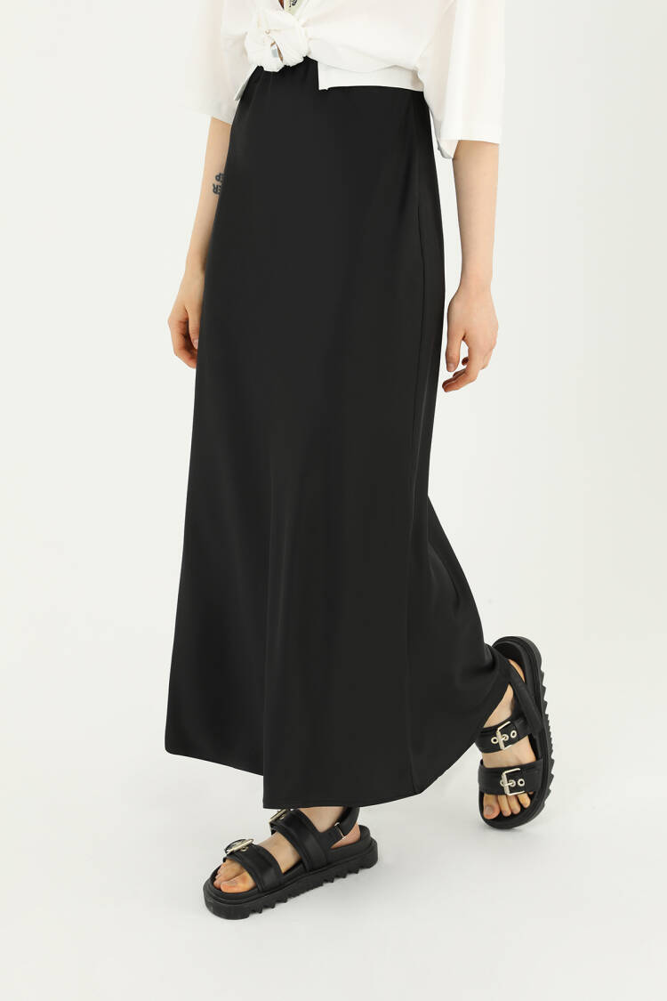 Women's Satin Long Skirt