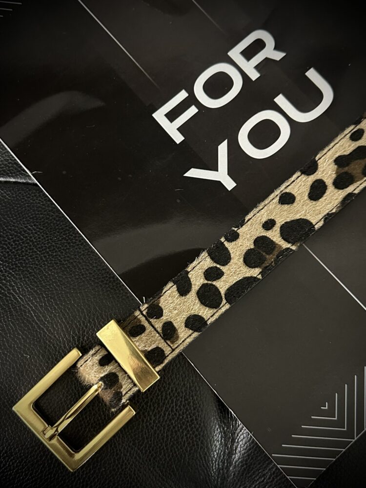 Square Buckle Cross Women's Belt