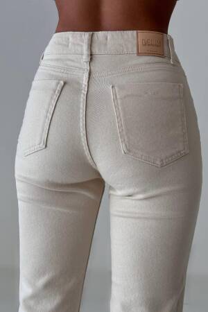 Mini Flare Natural Jean Trousers - Brand: LACARINO - Women's Clothing Wholesale - Globality Store