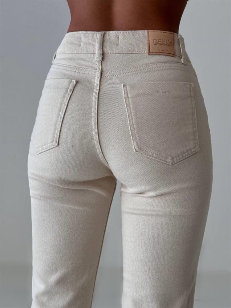 Mini Flare Natural Jean Trousers