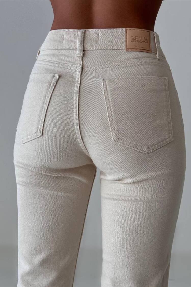 Mini Flare Natural Jean Trousers