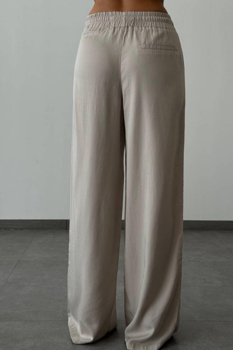 Elastic Waist Casual Trousers