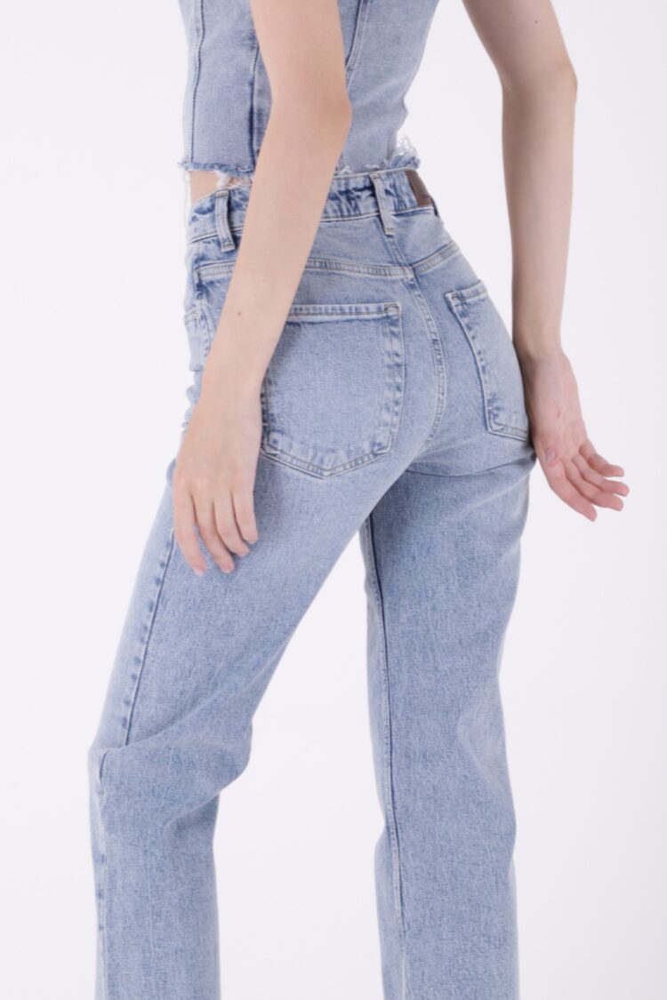 High Waist Straight Jeans