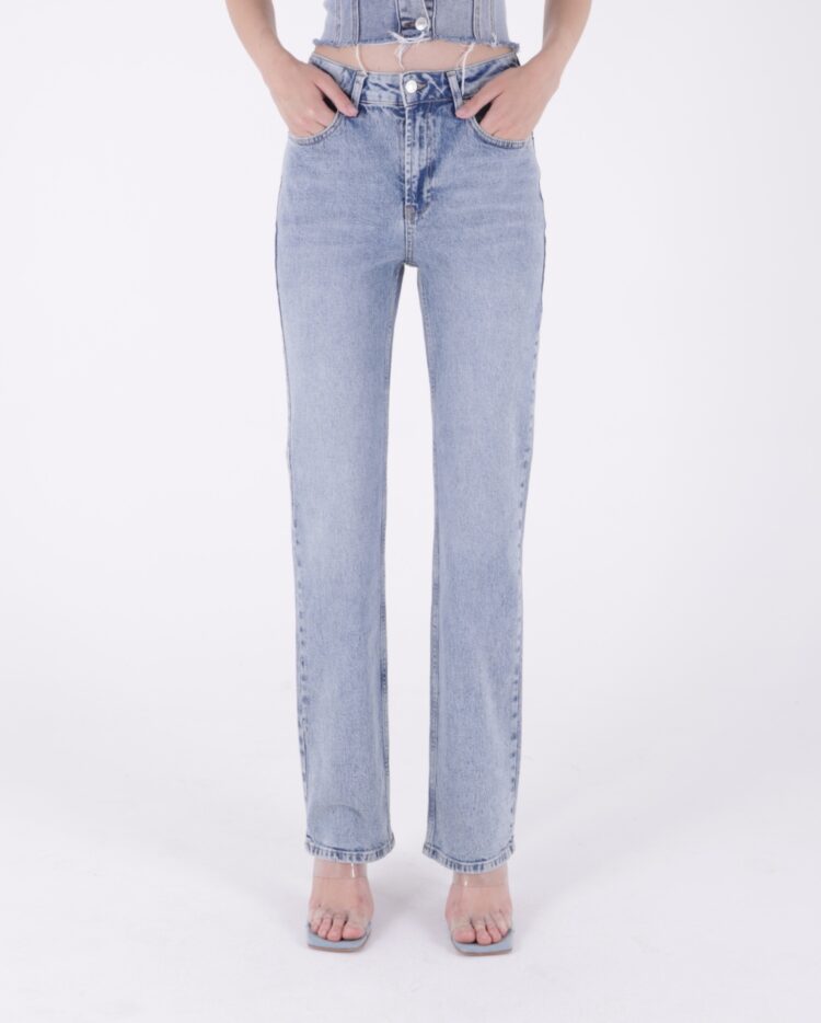 High Waist Straight Jeans