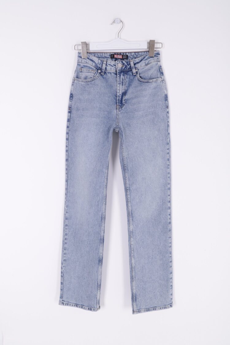 High Waist Straight Jeans