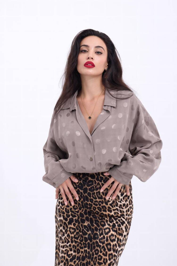 Patterned Shirt - Brand: Fame - Women's Clothing Wholesale - Globality Store