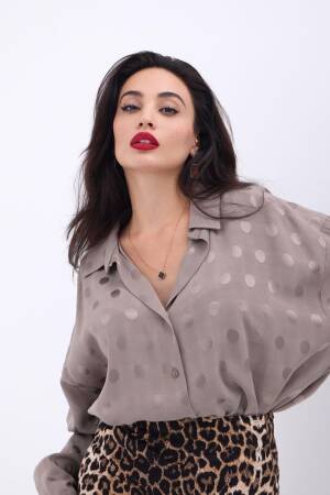 Patterned Shirt - Brand: Fame - Women's Clothing Wholesale - Globality Store