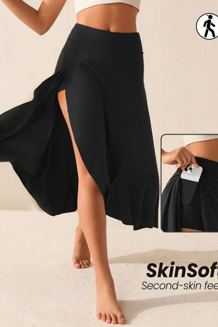 Women's Sandy Skirt With Pocket Detail Leggings