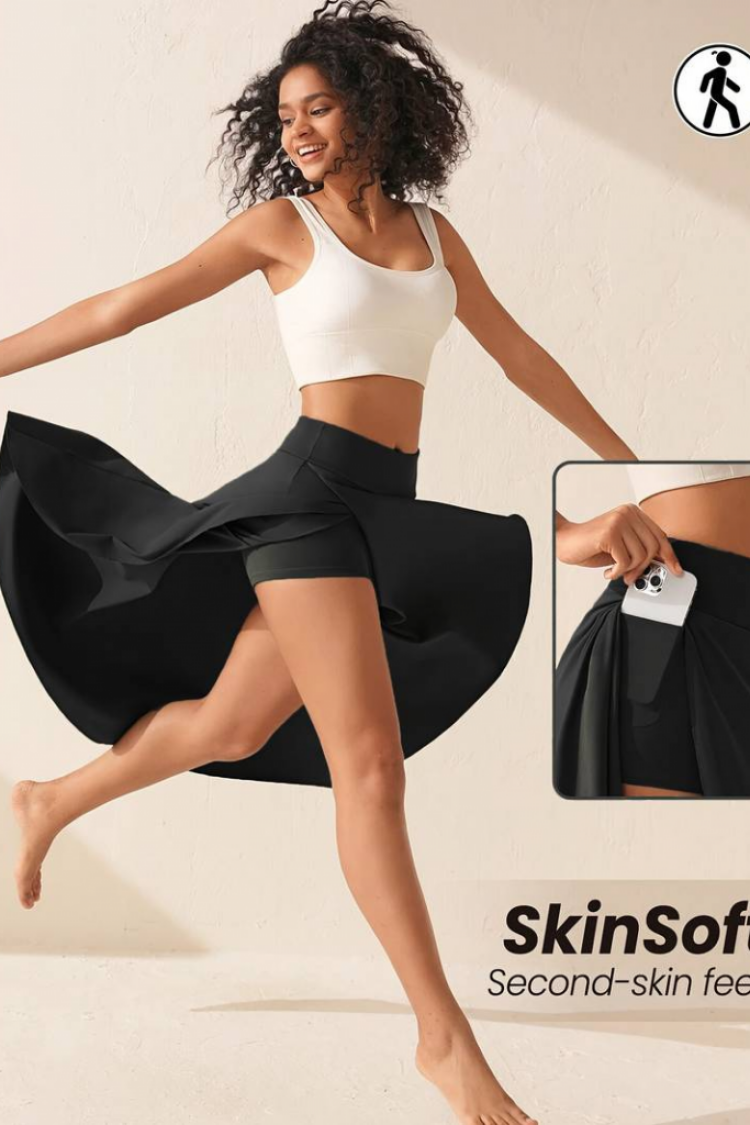 Women's Sandy Skirt With Pocket Detail Leggings