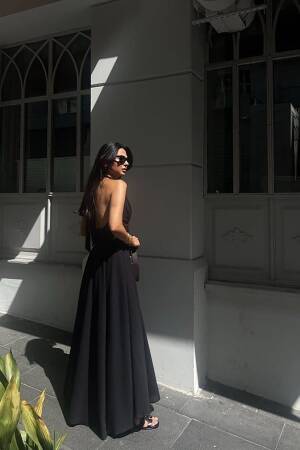 Linen Dress With Straps