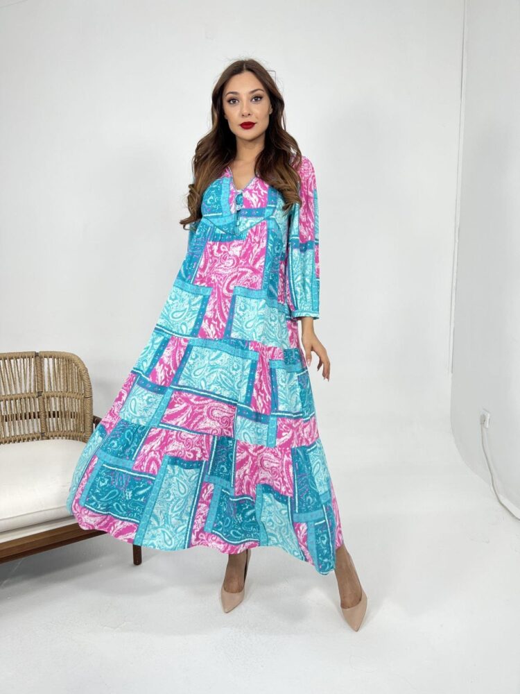 Dress - Turquoise &