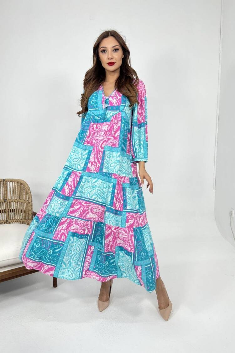 Dress - Turquoise &
