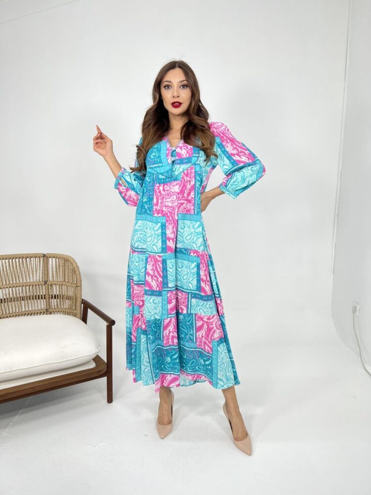 Dress - Turquoise &